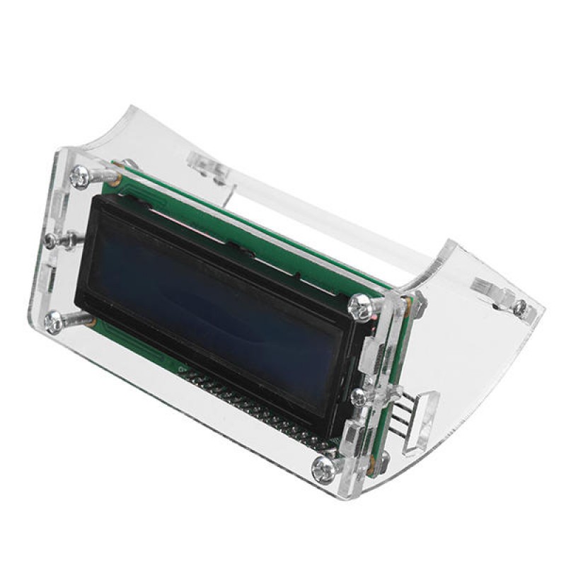 IIC / I2C 1602 Blue Backlight LCD Display Module With Shell Bracket