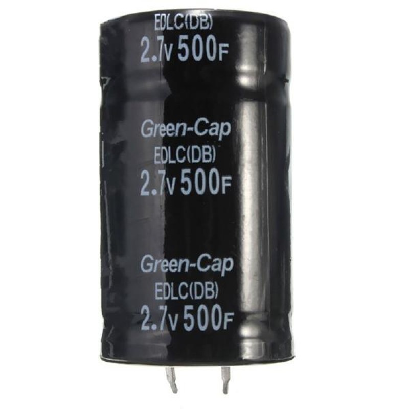 5pcs Black 2.7V 500F 35 x 60mm Super Farad Capacitor