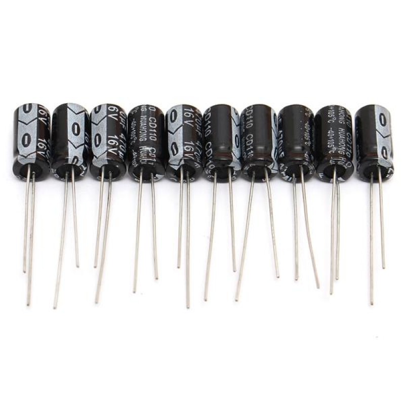 600pcs 12 Value 1uF~470uF Electrolytic Capacitor Assortment Kit 50pcs Each Value