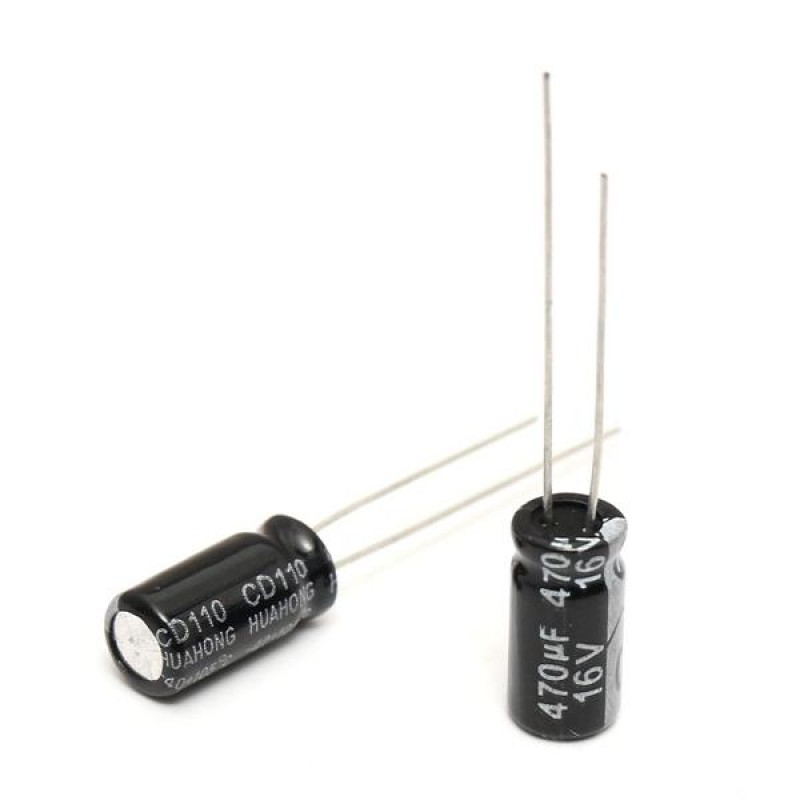 600pcs 12 Value 1uF~470uF Electrolytic Capacitor Assortment Kit 50pcs Each Value