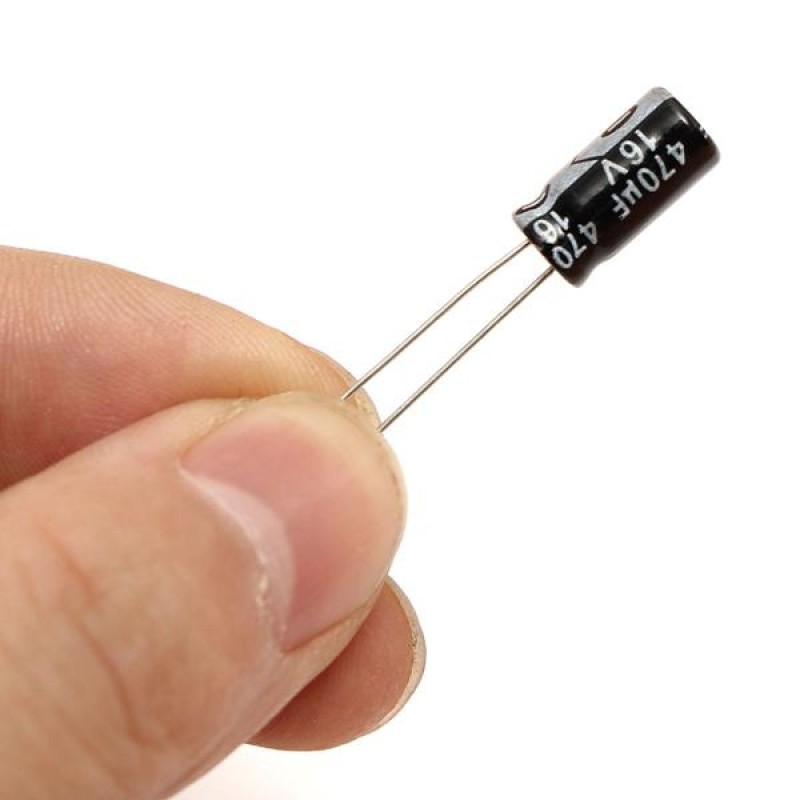 600pcs 12 Value 1uF~470uF Electrolytic Capacitor Assortment Kit 50pcs Each Value